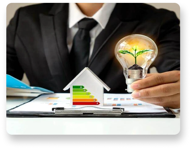 Energy performance certificate rating chart for a London property